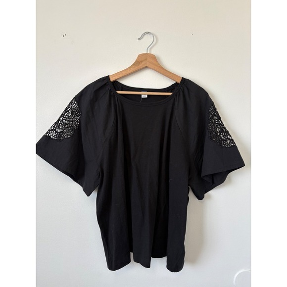 Old Navy Tops - NWT - womens - Old Navy Black Lace Sleeve Blouse – Size 2X